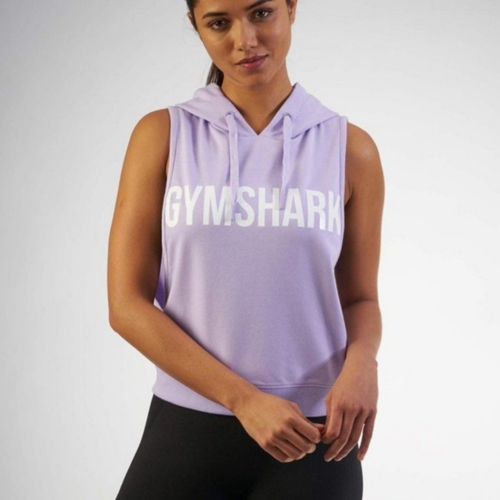 Gymshark Lilac Sleeveless Hoodie